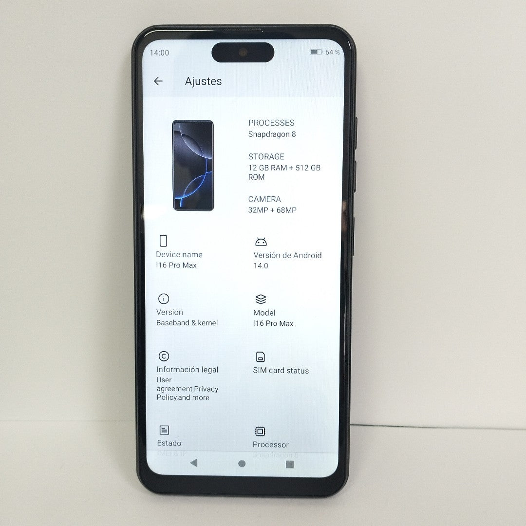CELULAR OTRAS MARCAS OTROS MODELOS 512 GB 8 GB RAM (SEMINUEVO)