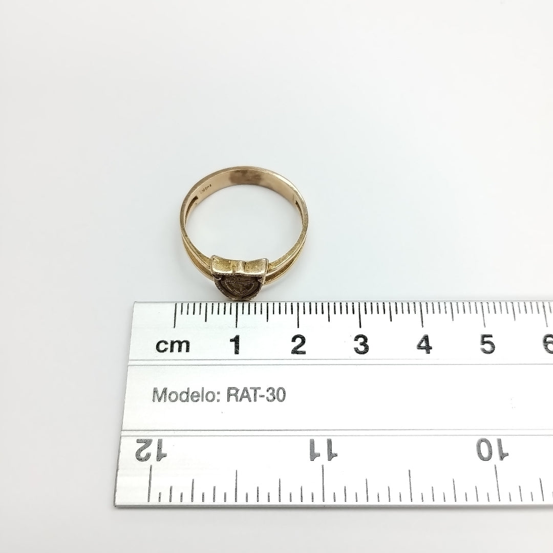 ANILLO DE GRADUACIÓN ORO 14 K 4.4 GRMS (SEMINUEVO)
