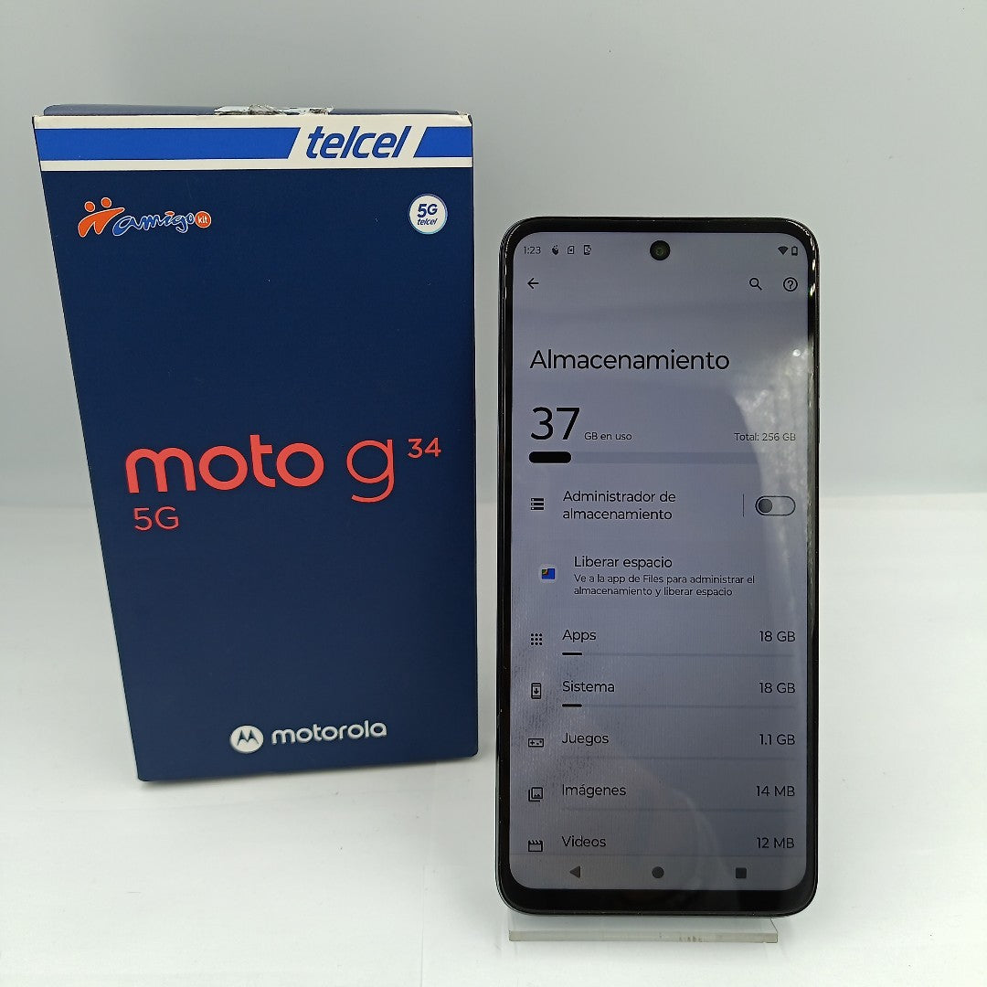 CELULAR MOTOROLA MOTO G34 5G XT2363-2 (2023) 256 GB 8 GB RAM (SEMINUEVO)