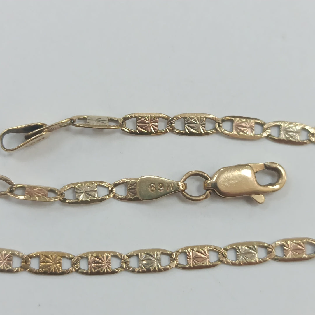 PULSERA ORO, ORO COMBINADO 14 K 2.5 GRMS (SEMINUEVO)