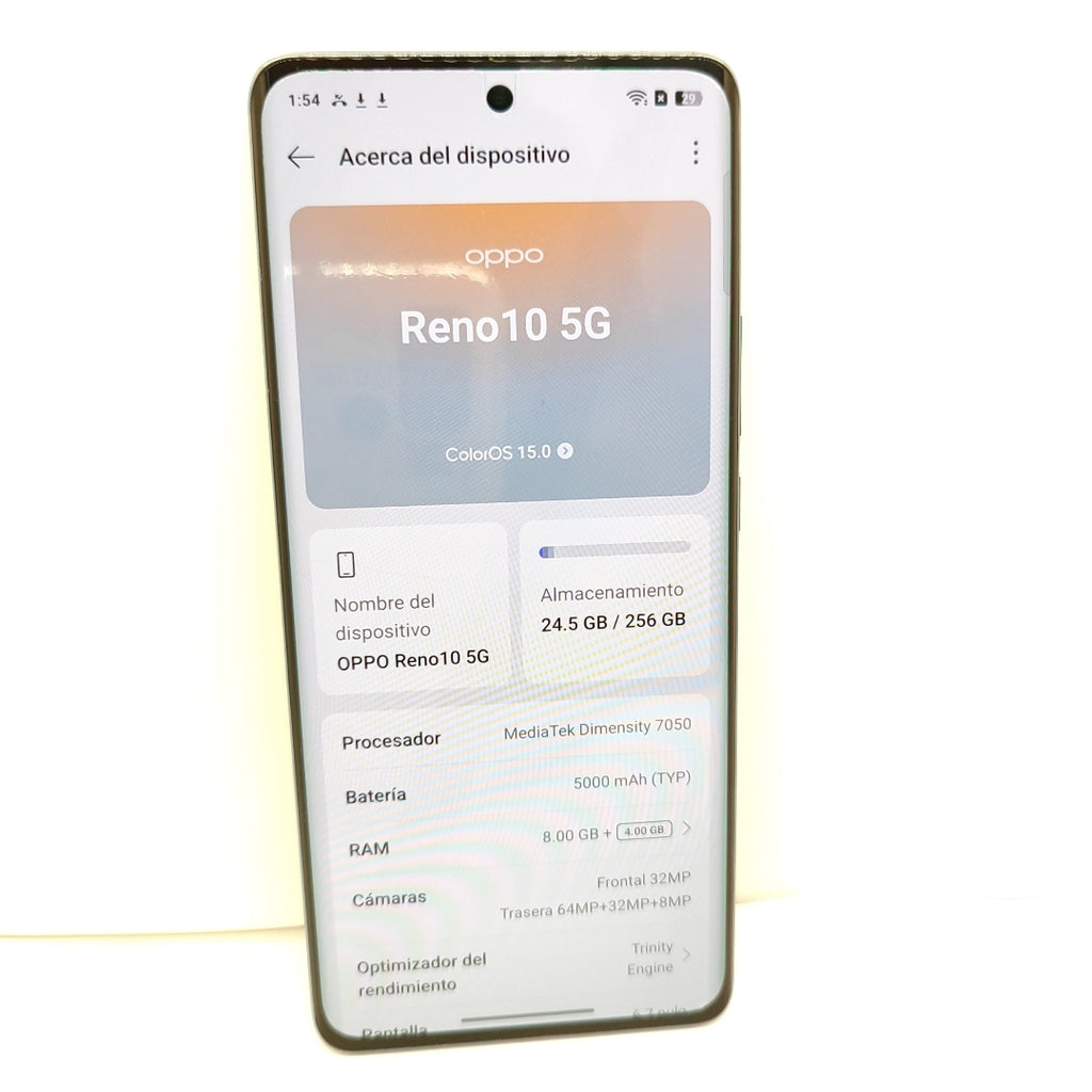 CELULAR OPPO RENO 10 CPH2531 (2023) 256 GB 8 GB RAM (SEMINUEVO)