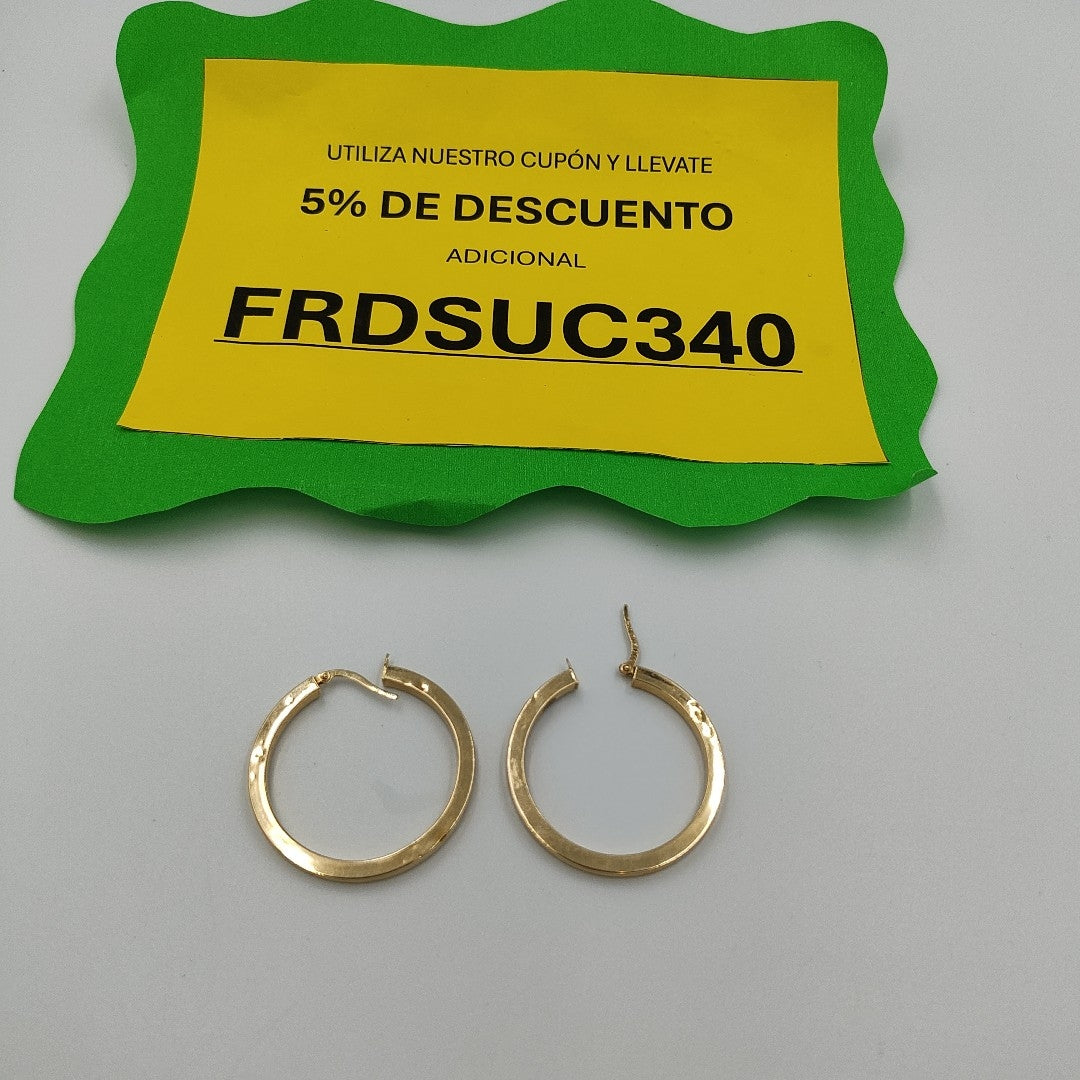 ARRACADAS PAR ORO 14 K 3,00 GRMS (SEMINUEVO)