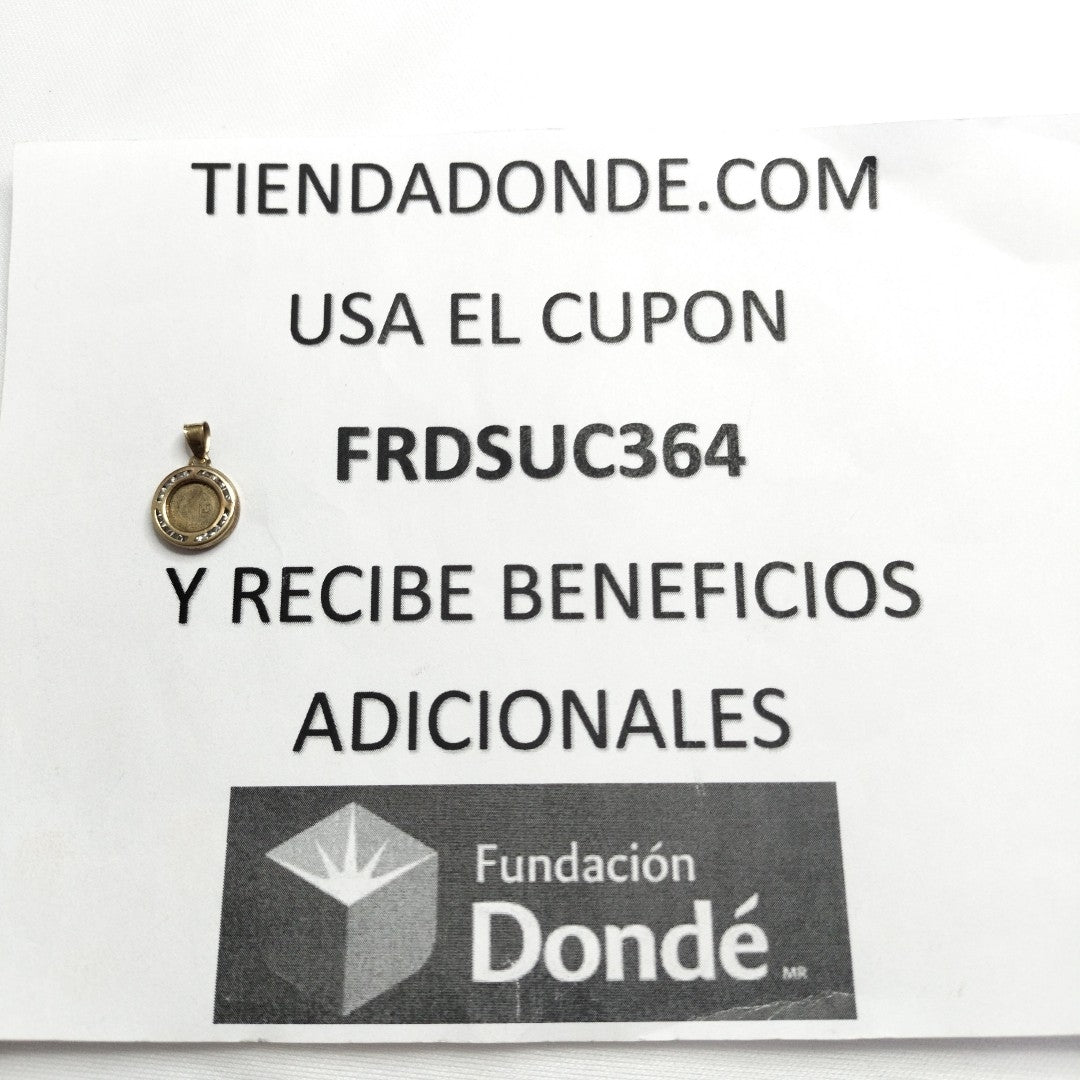MEDALLA RELIGIOSA ORO 10 K 0.8 GRMS (SEMINUEVO)