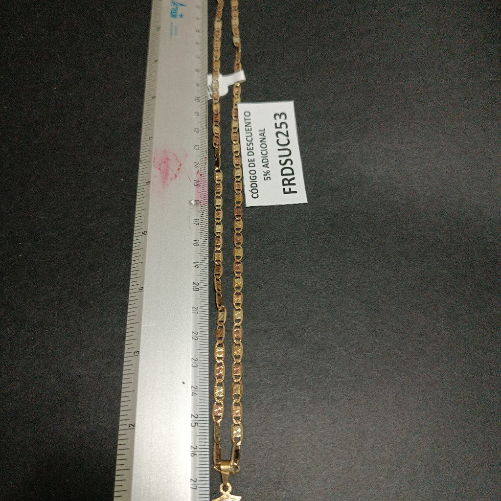 CADENA, CRUZ ORO 10 K 12 GRMS (SEMINUEVO)