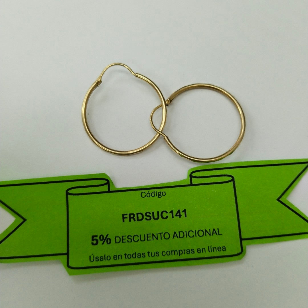 ARRACADAS PAR ORO 10 K 1.3 GRMS (SEMINUEVO)