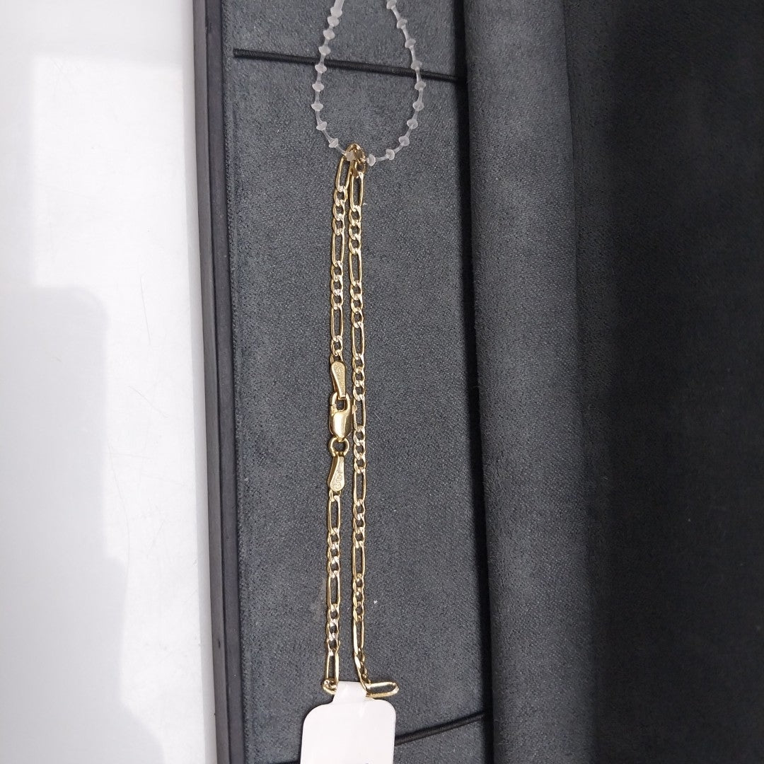 PULSERAS TEJIDO 3X1 DIAMANTADO ORO 10K 18 CM 1.7 GR (NUEVO)