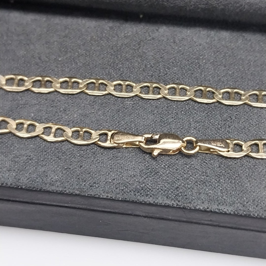 PULSERAS TEJIDO MARINERA ORO 14K 21 CM 3.4 GR (NUEVO)