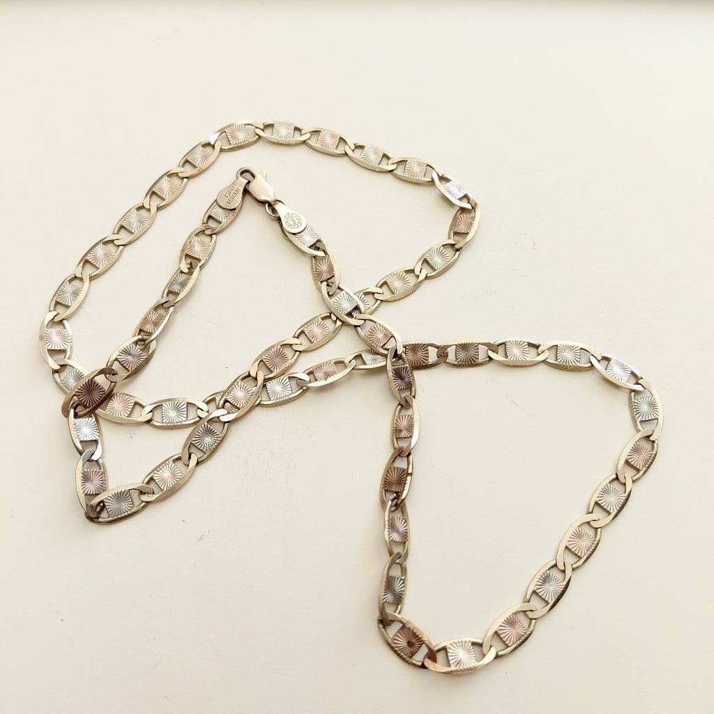 CADENA ORO COMBINADO 10 K 23.4 GRMS (SEMINUEVO)