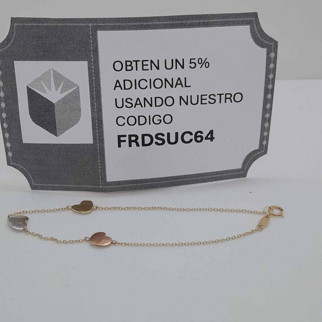 PULSERA ORO, ORO COMBINADO 14 K 1.5 GRMS (SEMINUEVO)
