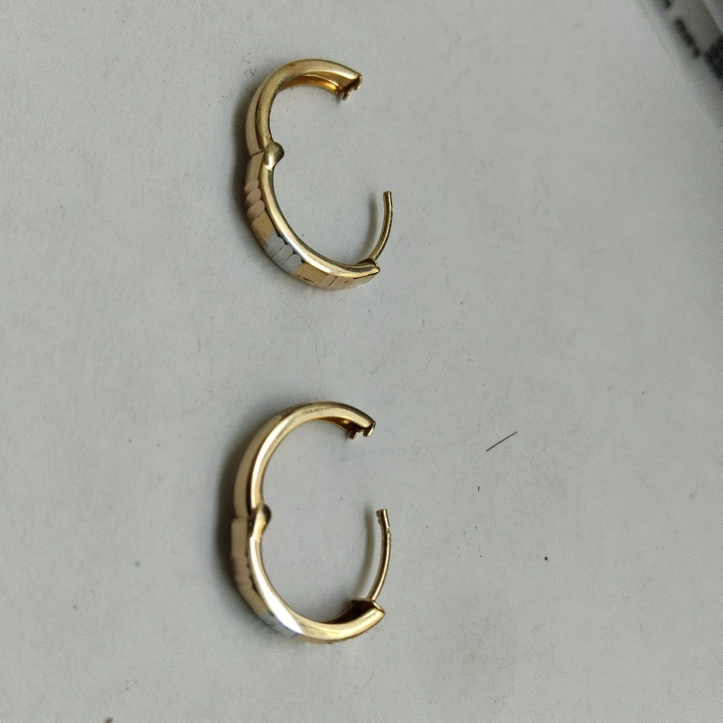 ARRACADAS PAR ORO 14 K 1.7 GRMS (SEMINUEVO)