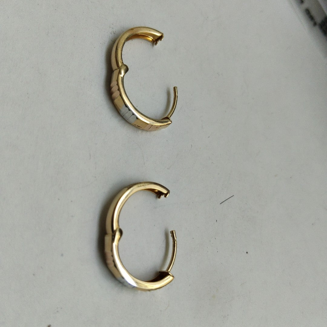 ARRACADAS PAR ORO 14 K 1.7 GRMS (SEMINUEVO)