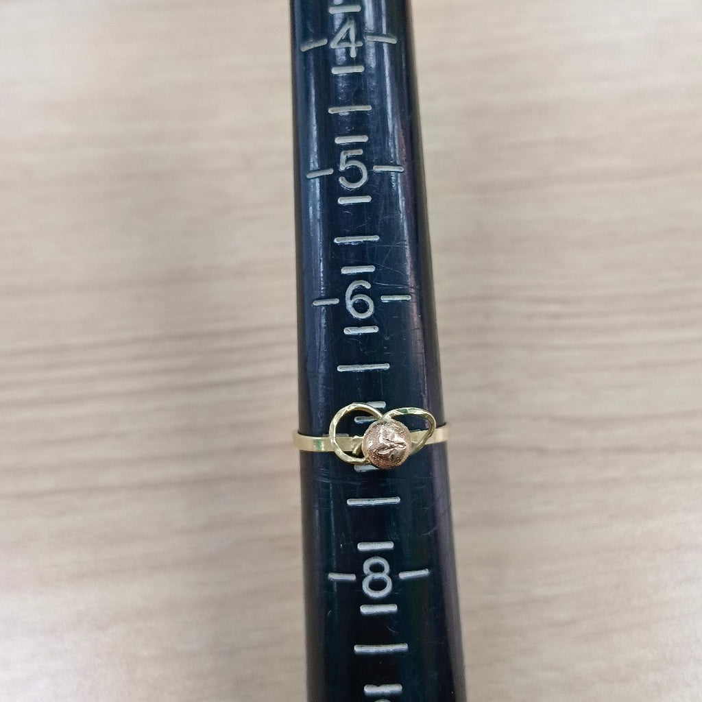 ANILLITO ORO COMBINADO 14 K 1,30 GRMS (SEMINUEVO)