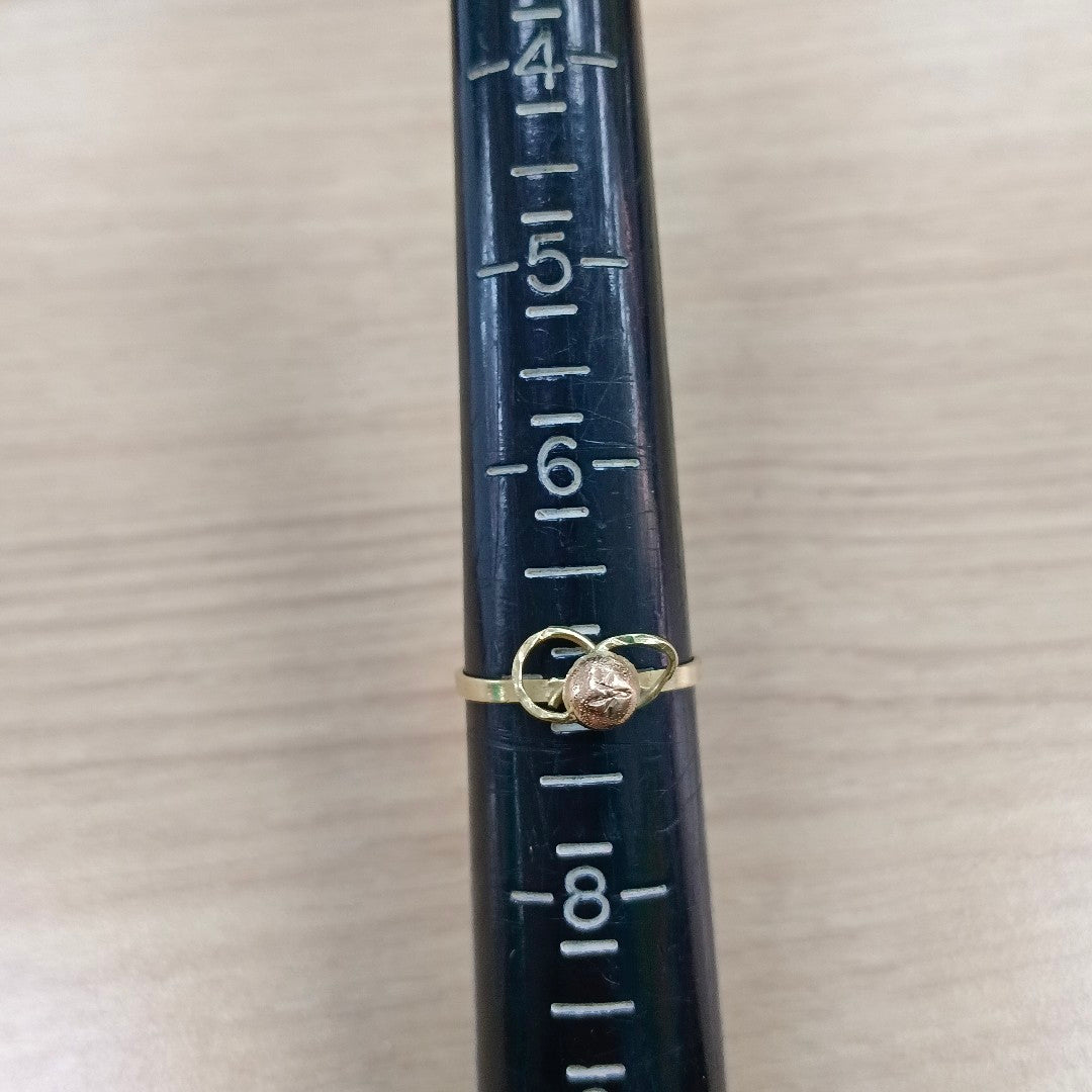 ANILLITO ORO COMBINADO 14 K 1,30 GRMS (SEMINUEVO)