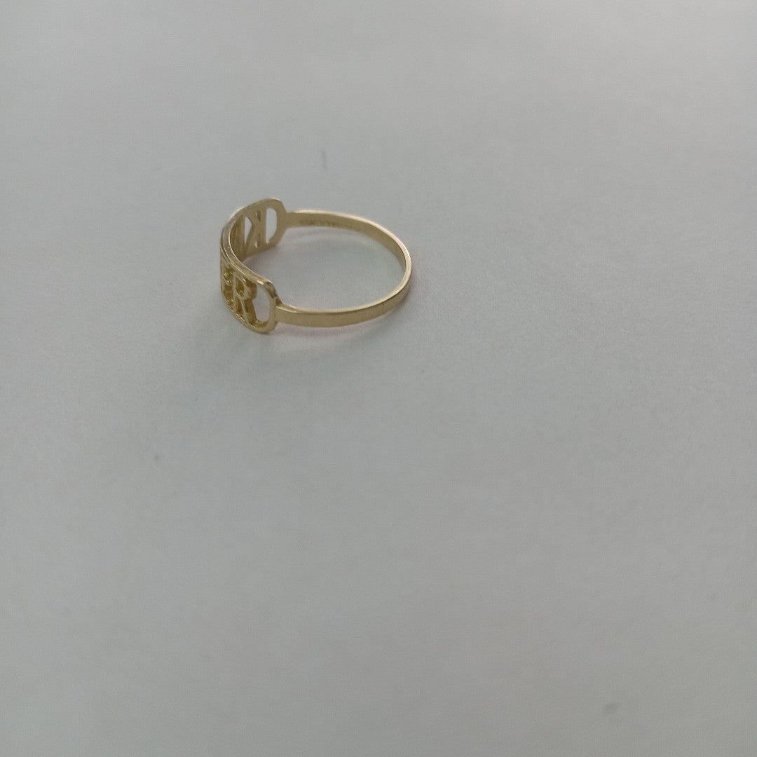 ANILLO DE GRADUACIÓN ORO 10 K 0.7 GRMS (SEMINUEVO)