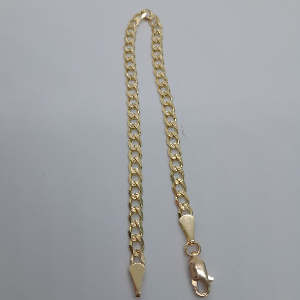 PULSERAS BARBADA ORO 14K 18 CM 4.6 GR (NUEVO)