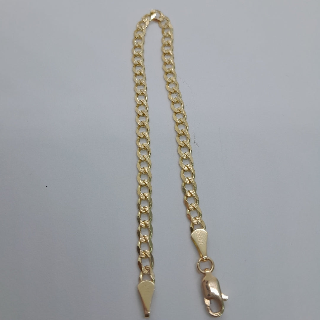 PULSERAS BARBADA ORO 14K 18 CM 4.6 GR (NUEVO)