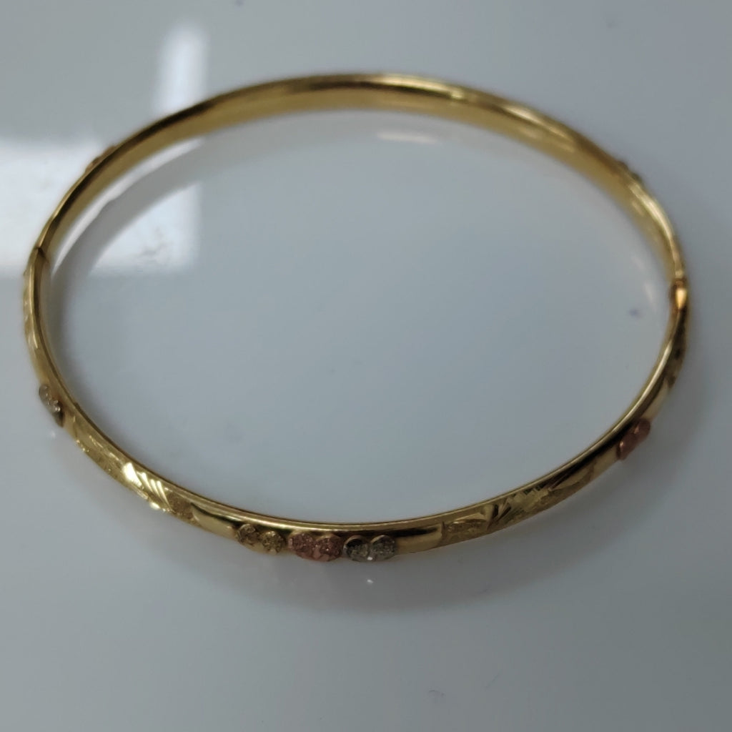 PULSERA RIGIDA ORO 14 K 7.9 GRMS (SEMINUEVO)