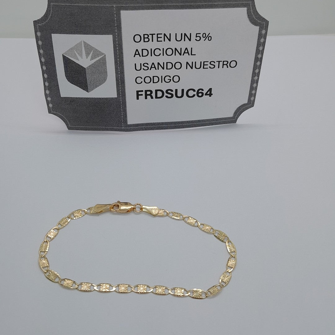 PULSERAS GUCHI ORO 14K 18 CM 2.8 GR (NUEVO)