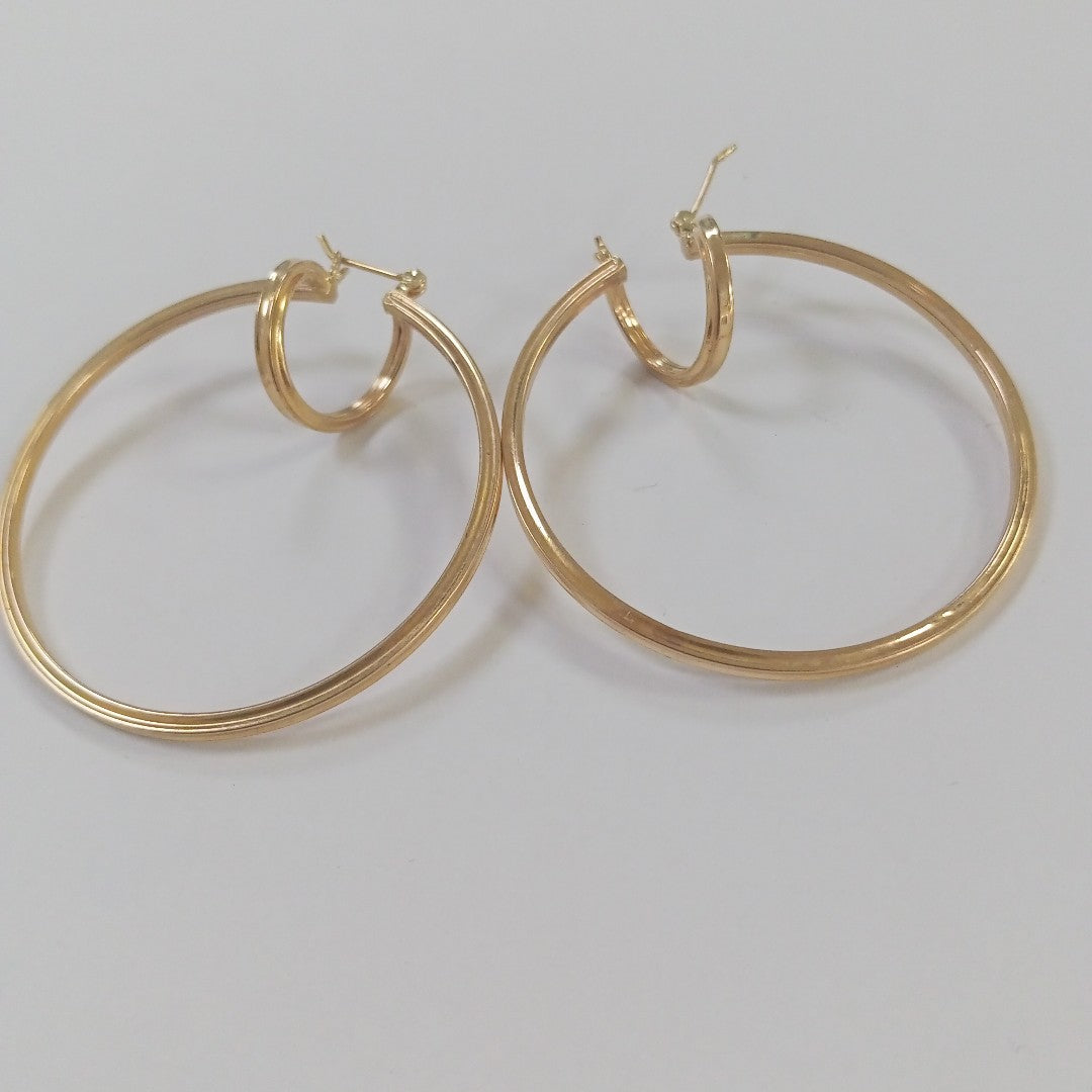 ARRACADAS PAR ORO 10 K 6 GRMS (SEMINUEVO)