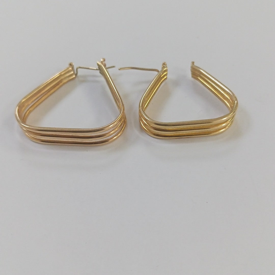 ARRACADAS PAR ORO 14 K 6.3 GRMS (SEMINUEVO)