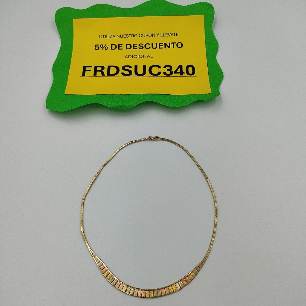 GARGANTILLA ORO,ORO COMBINADO 14 K 11,80 GRMS (SEMINUEVO)