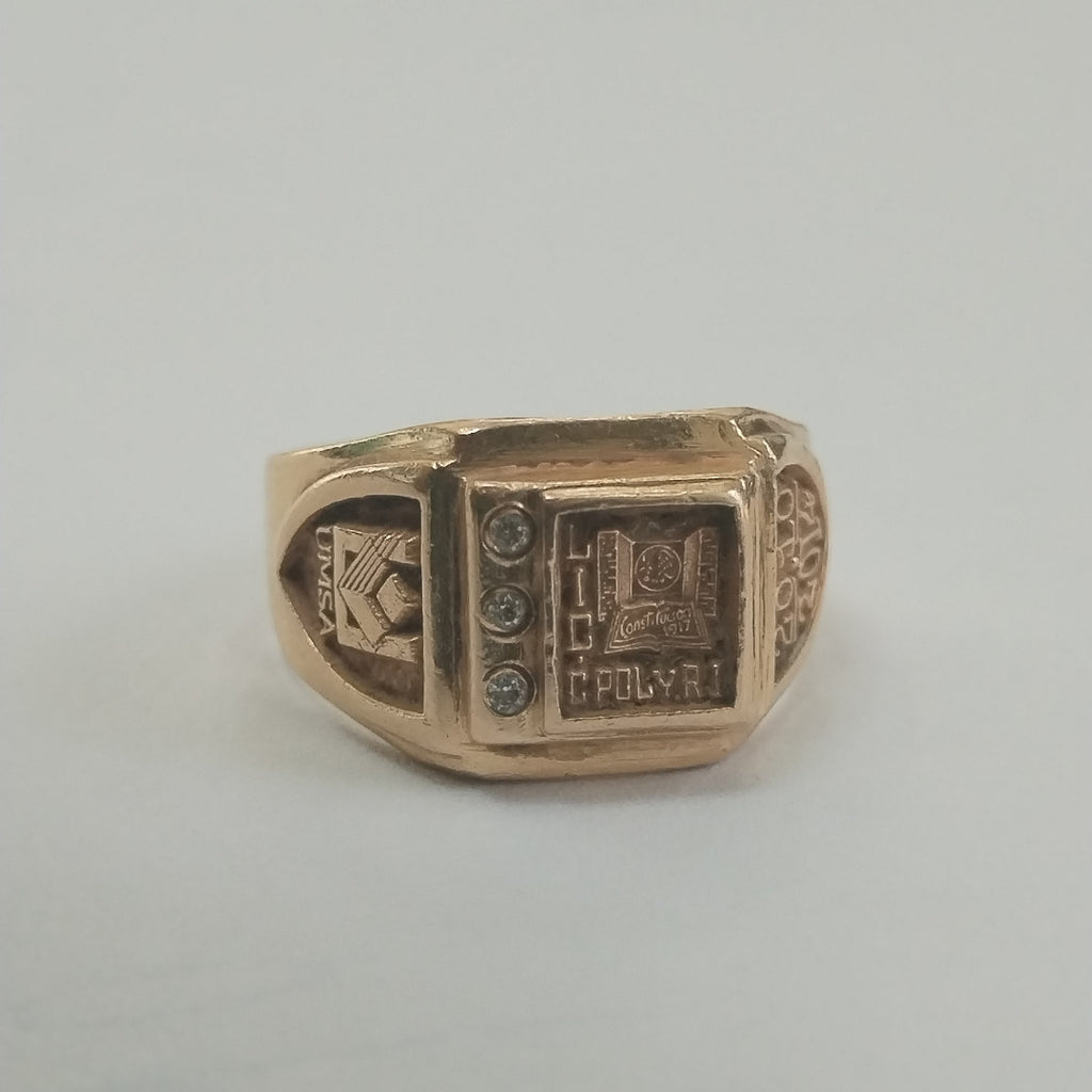 ANILLO DE GRADUACIÓN ORO 10 K 8 GRMS (SEMINUEVO)