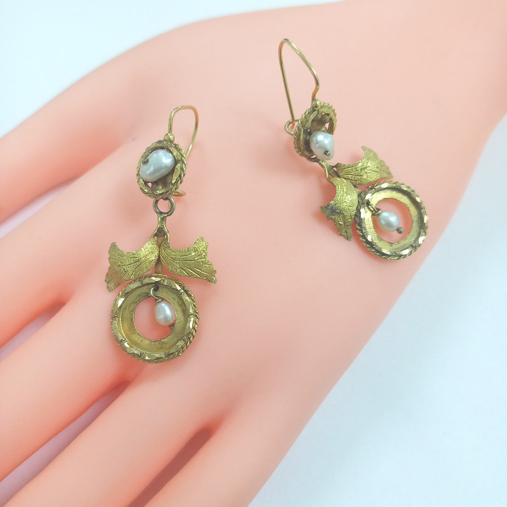 ARETES PAR ORO 8 K 5.5 GRMS (SEMINUEVO)
