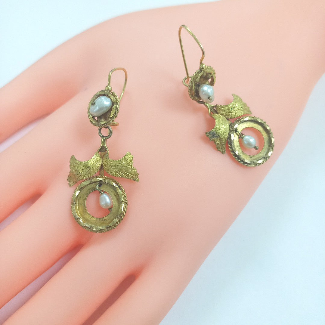 ARETES PAR ORO 8 K 5.5 GRMS (SEMINUEVO)