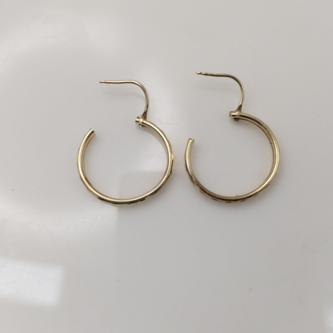 ARRACADAS PAR ORO 14 K 1.2 GRMS (SEMINUEVO)
