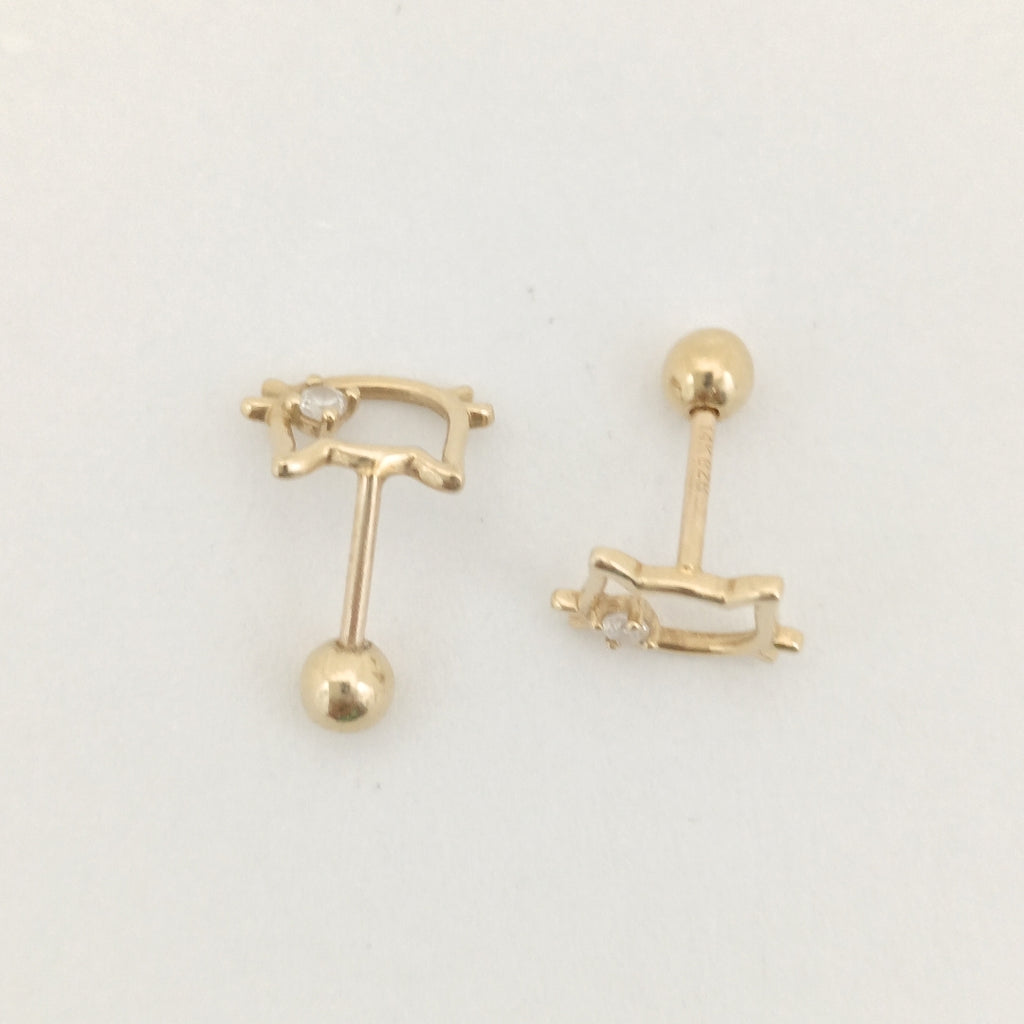 BROQUELES PAR ORO 14 K 0.7 GRMS (SEMINUEVO)