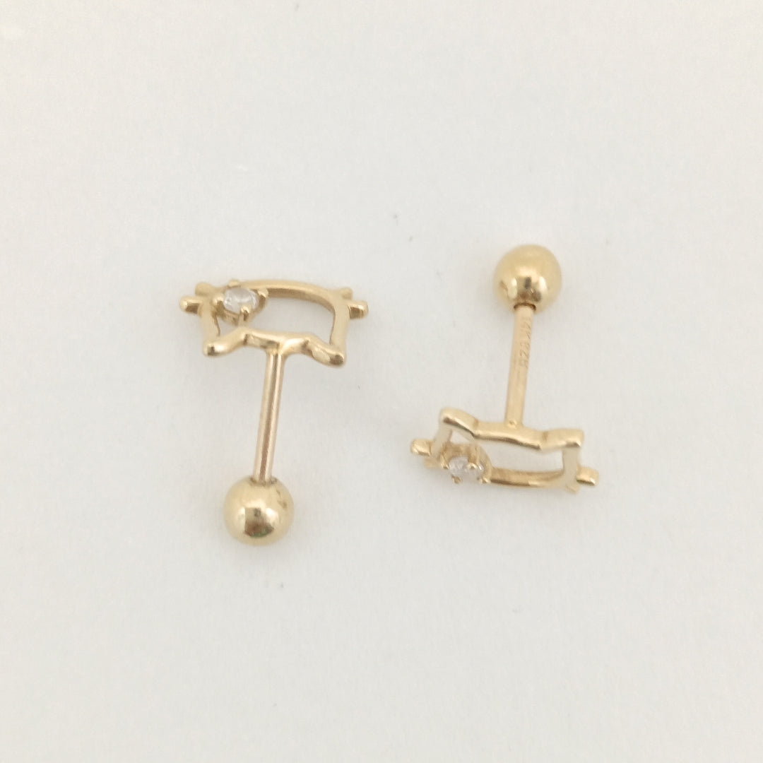 BROQUELES PAR ORO 14 K 0.7 GRMS (SEMINUEVO)