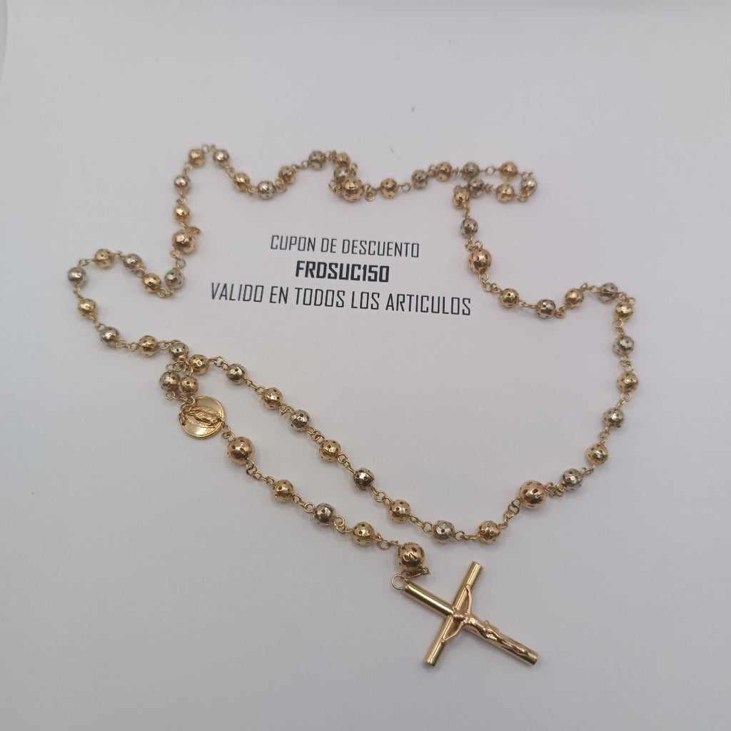 ROSARIO ORO COMBINADO 14 K 20,30 GRMS (SEMINUEVO)