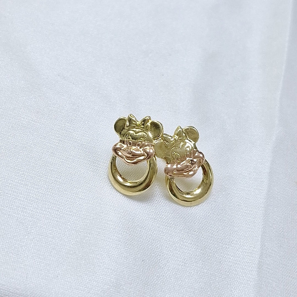 ARETES PAR ORO 14 K 1.8 GRMS (SEMINUEVO)