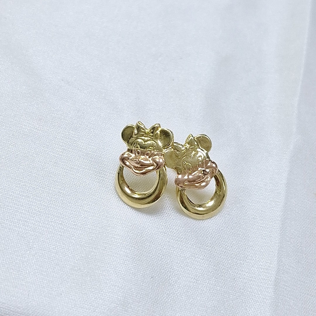 ARETES PAR ORO 14 K 1.8 GRMS (SEMINUEVO)
