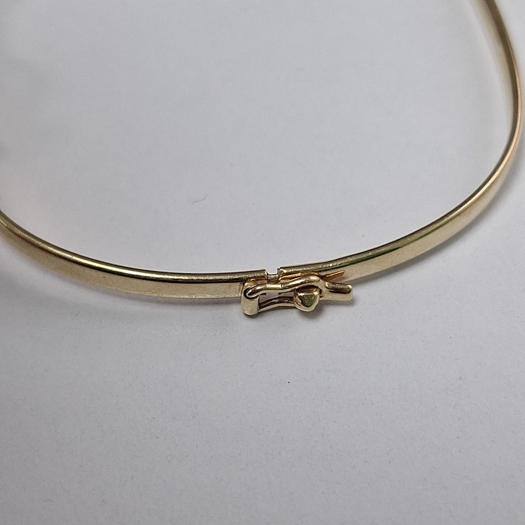 PULSERA RIGIDA ORO COMBINADO 14 K 5.5 GRMS (SEMINUEVO)