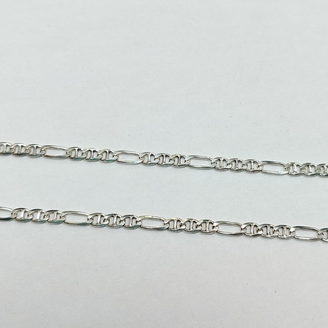 CADENA TEJIDO MARINERO PLATA .925 55 CM 7.9 GR (NUEVO)