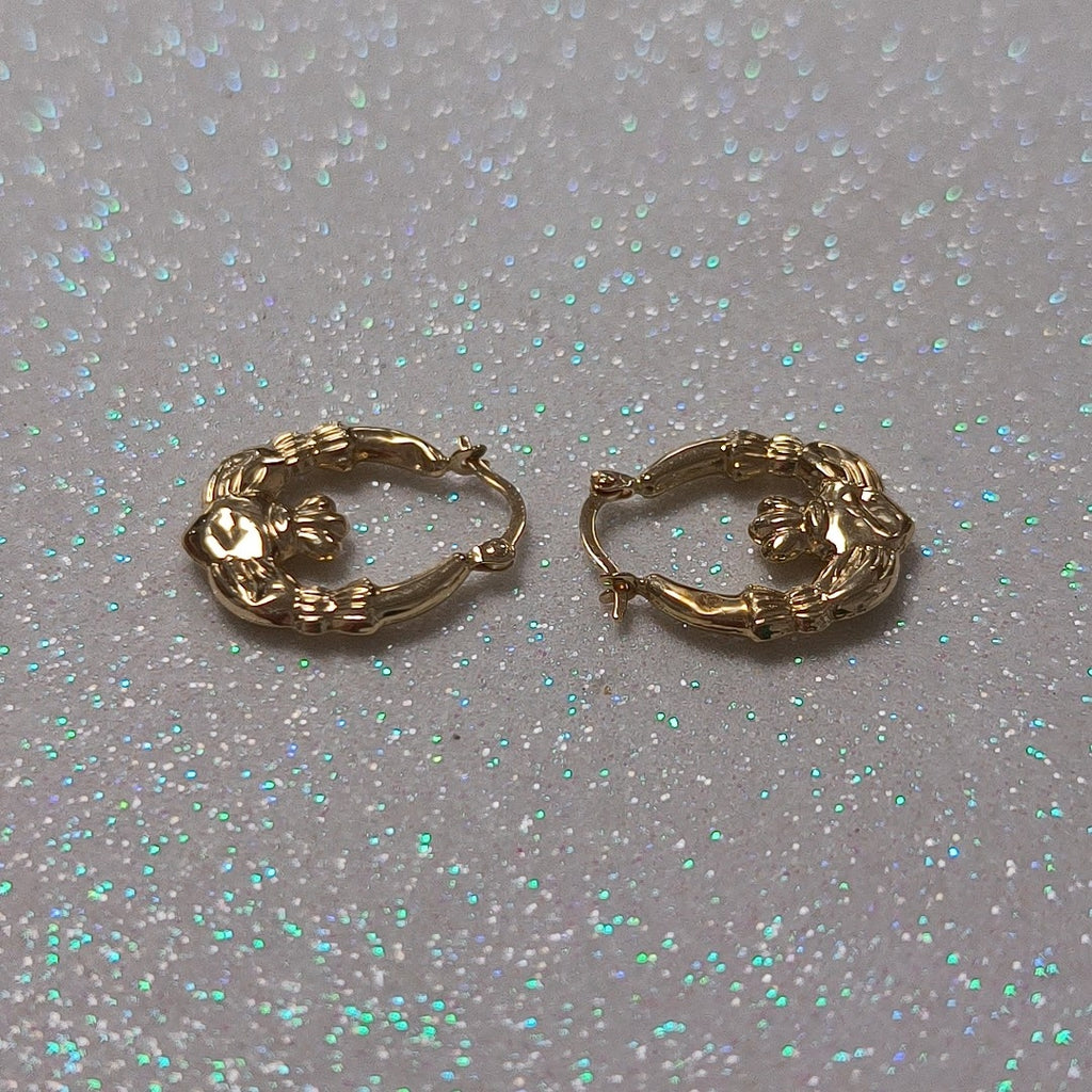 BROQUELES PAR ORO 14 K 0,80 GRMS (SEMINUEVO)