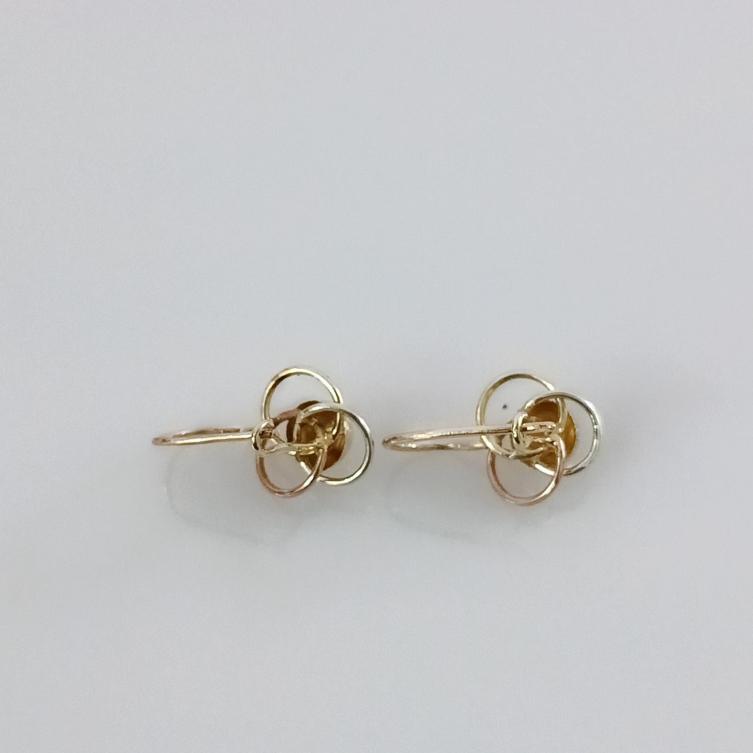 ARETES PAR ORO 14 K 1.7 GRMS (SEMINUEVO)