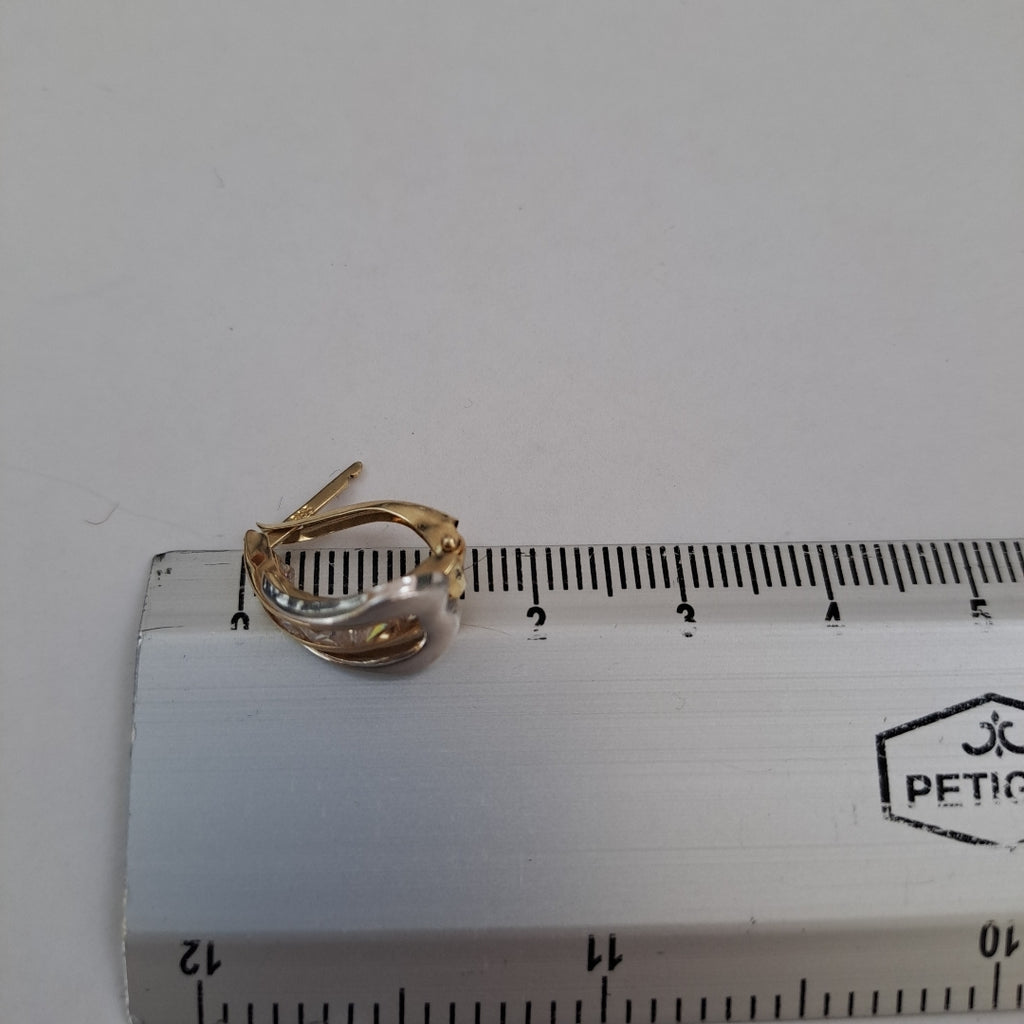 ARETES PAR ORO 14 K 2.2 GRMS (SEMINUEVO)