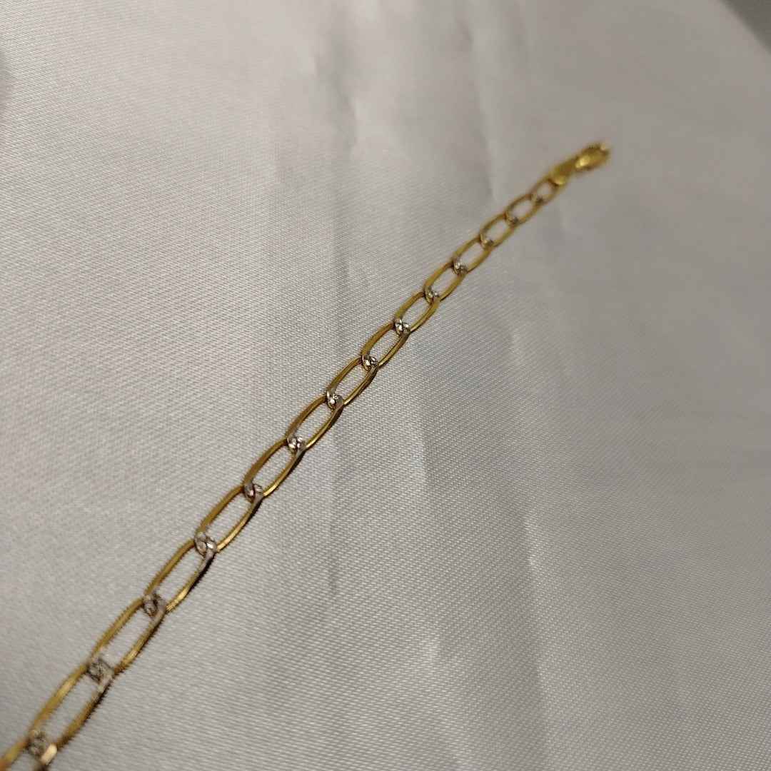 PULSERA TEJIDO ESLABONES 4G 18 CM (NUEVO)