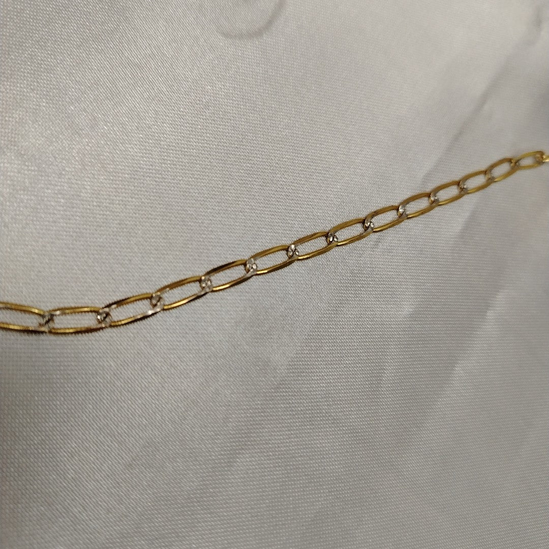 PULSERA TEJIDO ESLABONES 4G 18 CM (NUEVO)