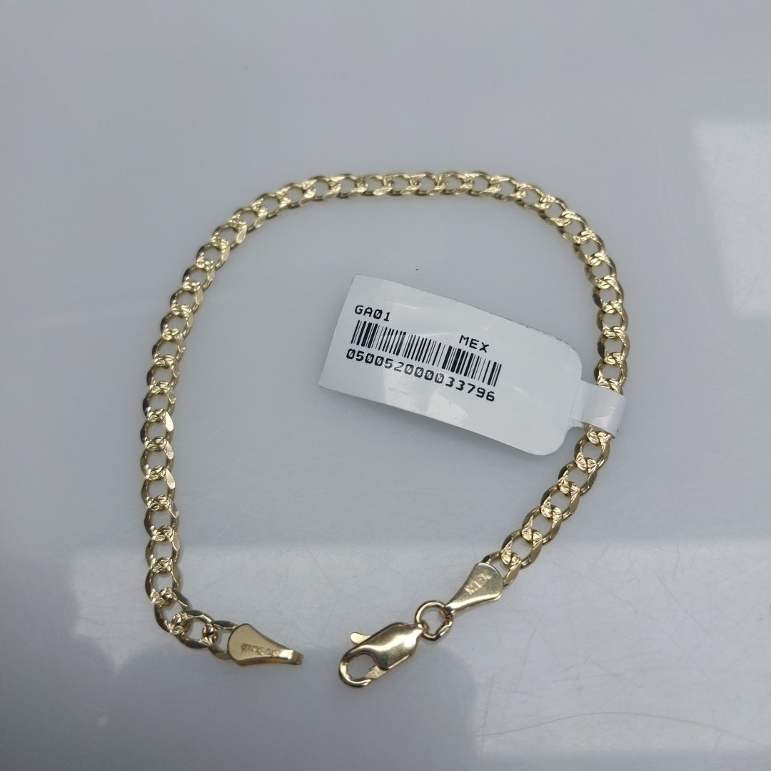 PULSERAS BARBADA ORO 14K 18 CM 4.6 GR (NUEVO)