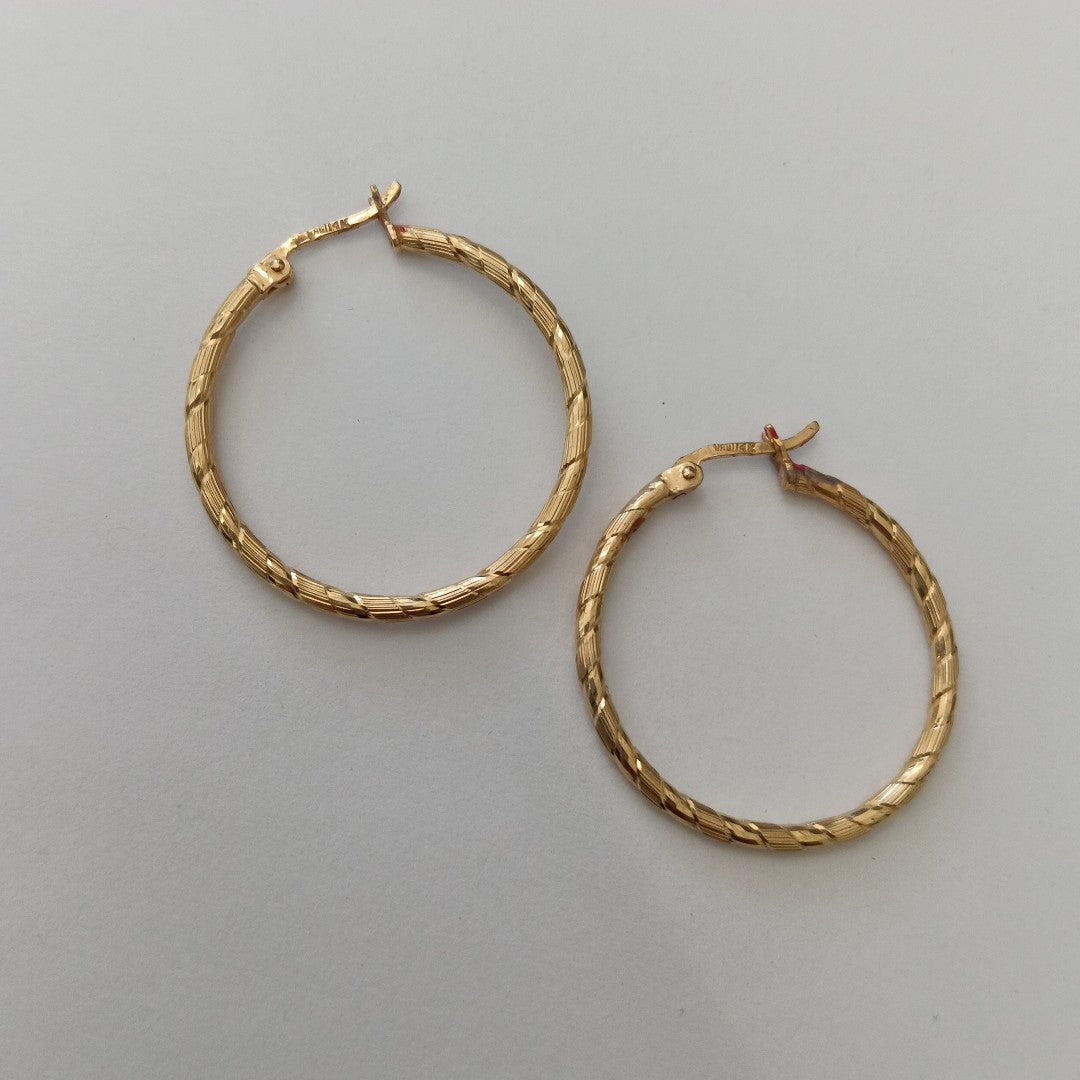 ARRACADAS PAR ORO 14 K 2.8 GRMS (SEMINUEVO)