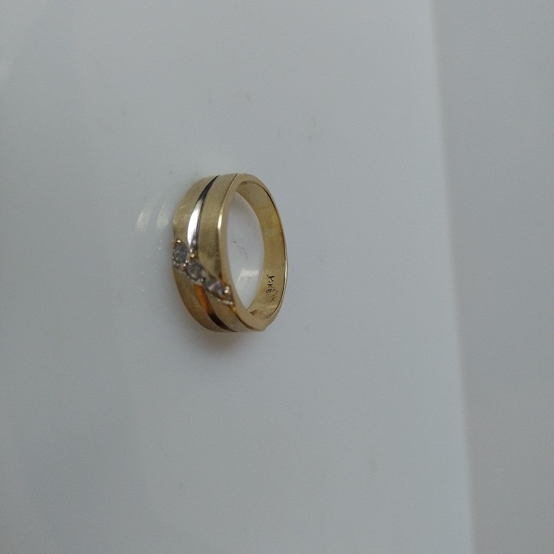 ARGOLLA ORO, RODIADO 14 K 4.8 GRMS (SEMINUEVO)