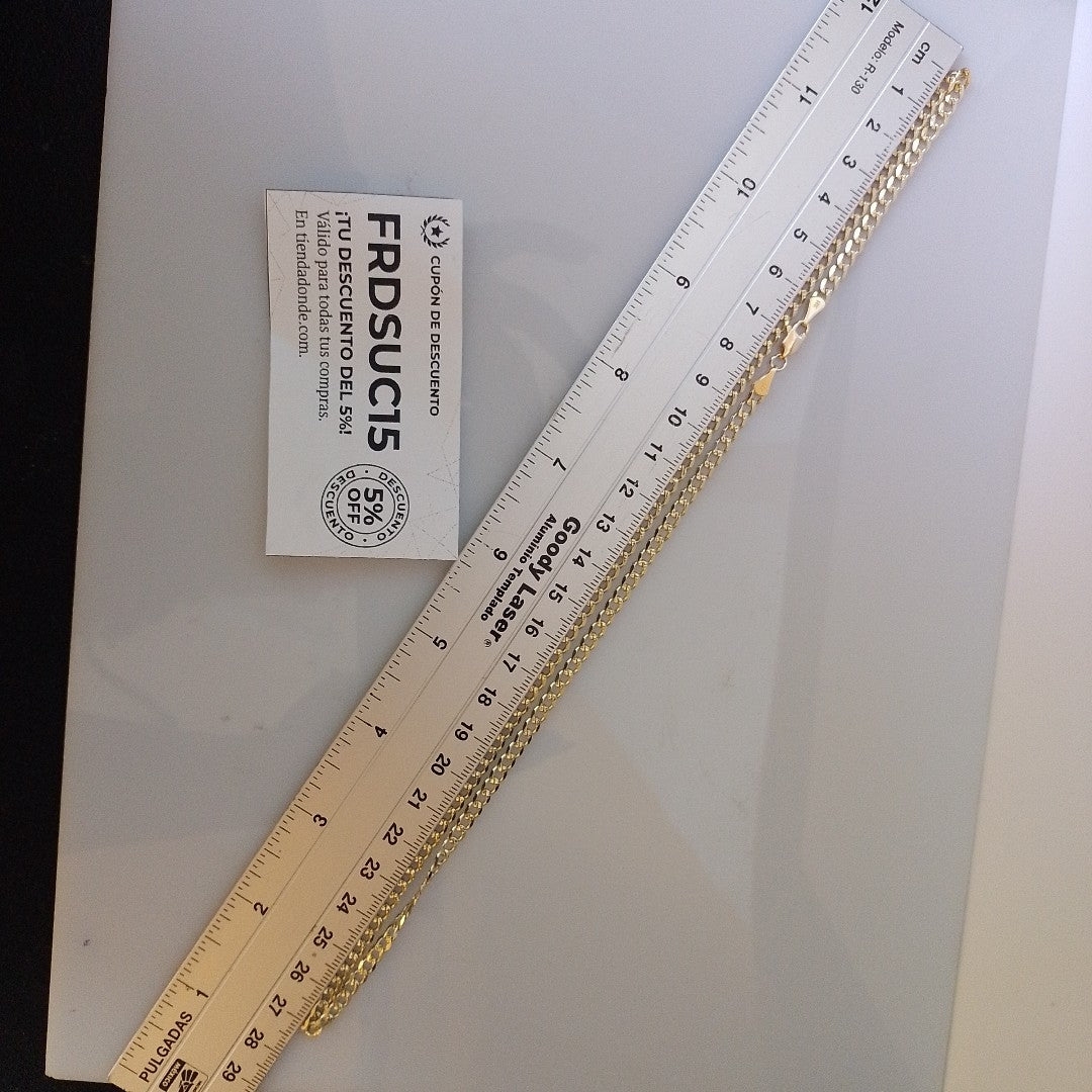 CADENAS BARBADA ORO 14K 55 CM 13.2 GR (NUEVO)