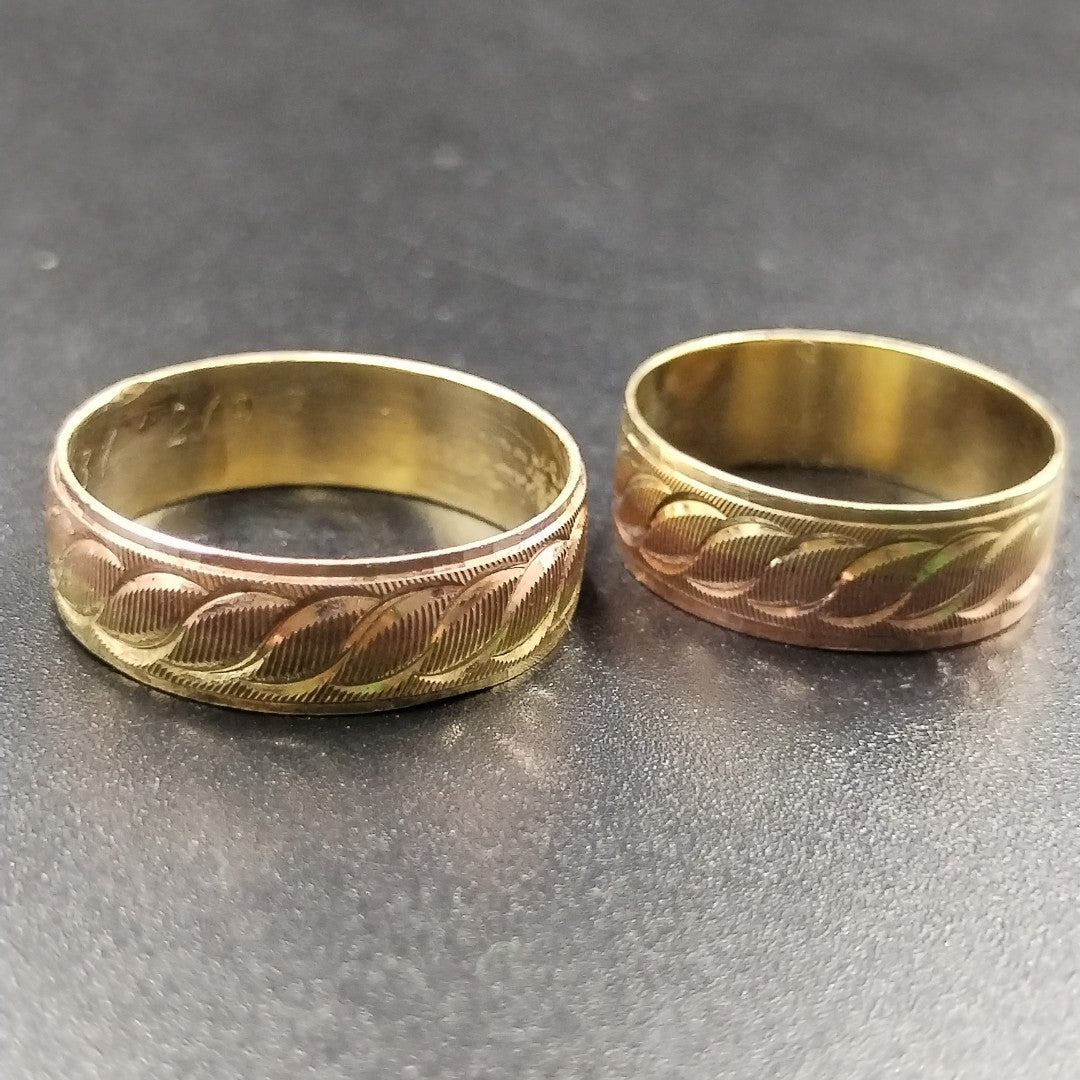 ARGOLLA ORO, ORO COMBINADO 10 K 4.6 GRMS (SEMINUEVO)