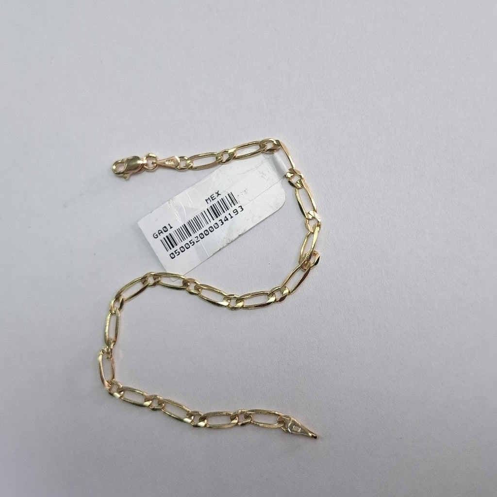 PULSERAS 1X1 ORO 14K 18 CM 2.7 GR (NUEVO)