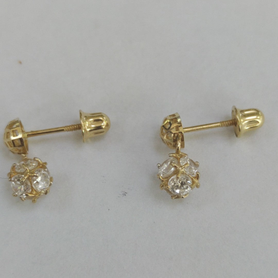 BROQUELES PAR ORO 14 K 0,80 GRMS (SEMINUEVO)