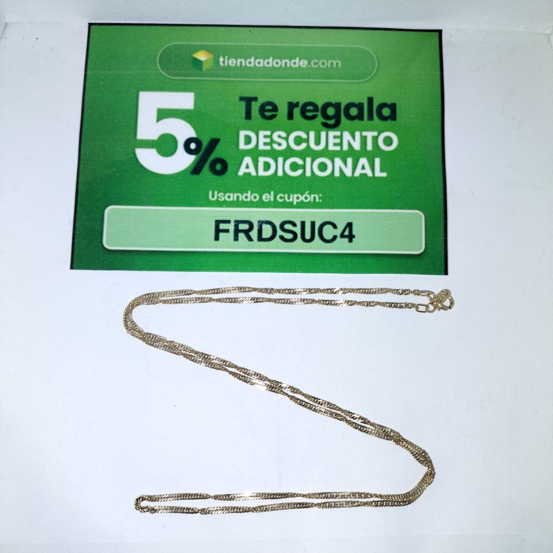 CADENA ORO 14 K 3.2 GRMS (SEMINUEVO)