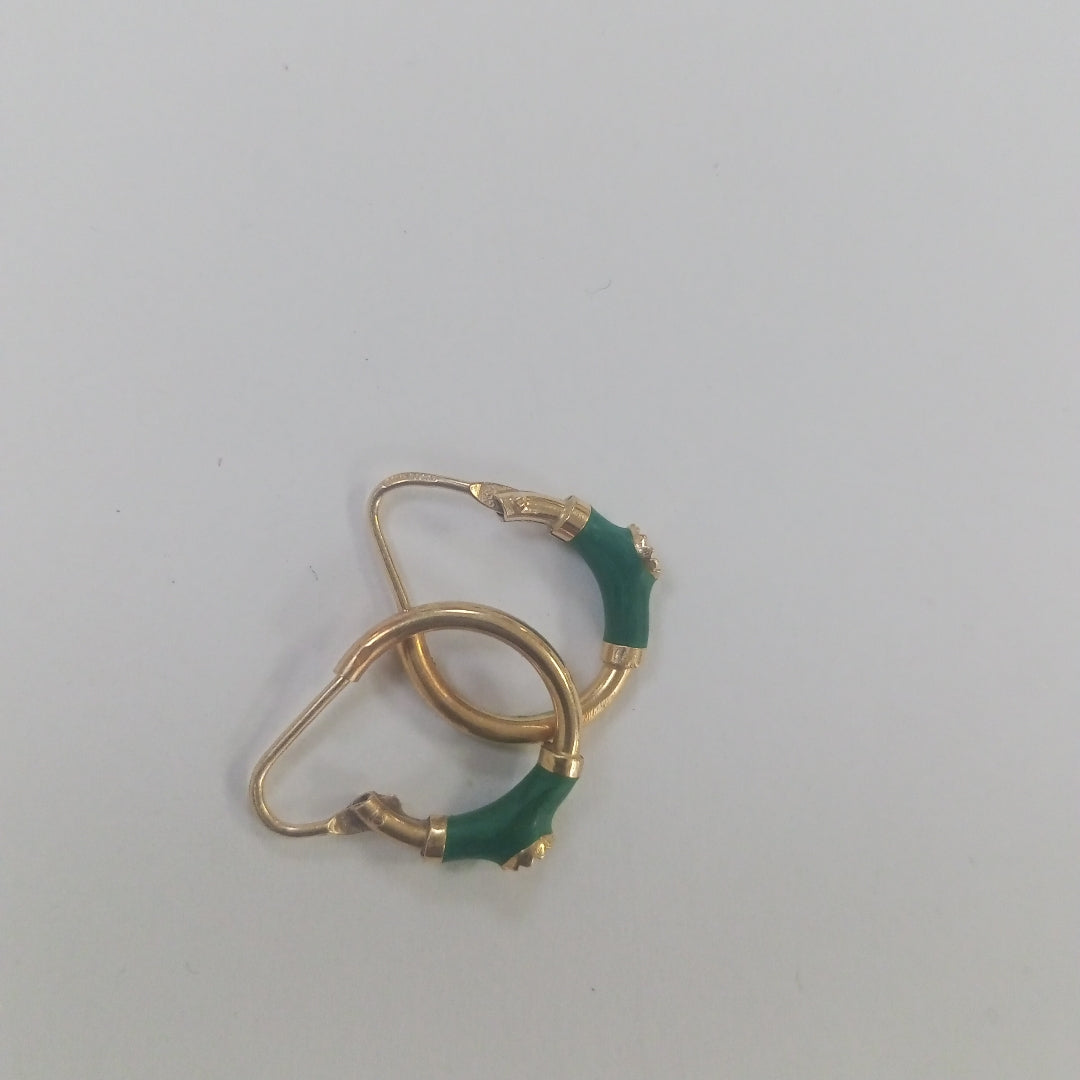 ARETES PAR ORO 14 K 1.7 GRMS (SEMINUEVO)